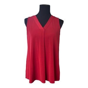 Alfani Sleeveless Red Blouse Medium Petite
